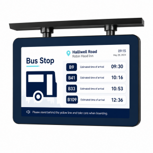 Solar Powered Hanging Type Bus Digital Signage With P2-Small Pitch LED for Smart Public Transportation