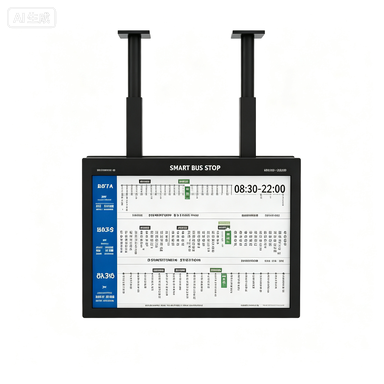 Smart Hanging Type Bus Digital Signage With Solar Power LCD Screen Modern Design Customization Featured Image