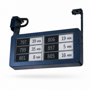 Solar Powered Hanging E-Paper Electronic Bus Stop Sign with Ultra-Low Power Consumption