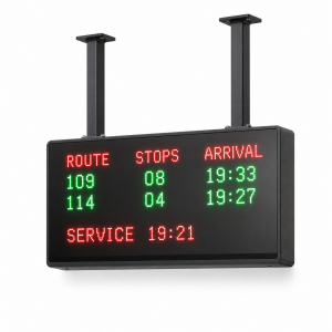 Hanging Dot Matrix LED Electronic Bus Stop Sign with Scrolling Passenger Information Modern Design