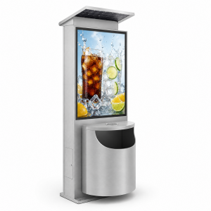 Customized Outdoor Durable Smart Garbage Bin With Fill-Level Sensor And LED Indicator