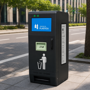 Factory Customized Metal Outdoor Smart City Trash Can with Intelligent Fill-Level Sensor