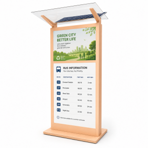 Custom Outdoor Digital Bus Stop Sign with Waterproof and Durable Design Durable Bus Stop Digital Signage