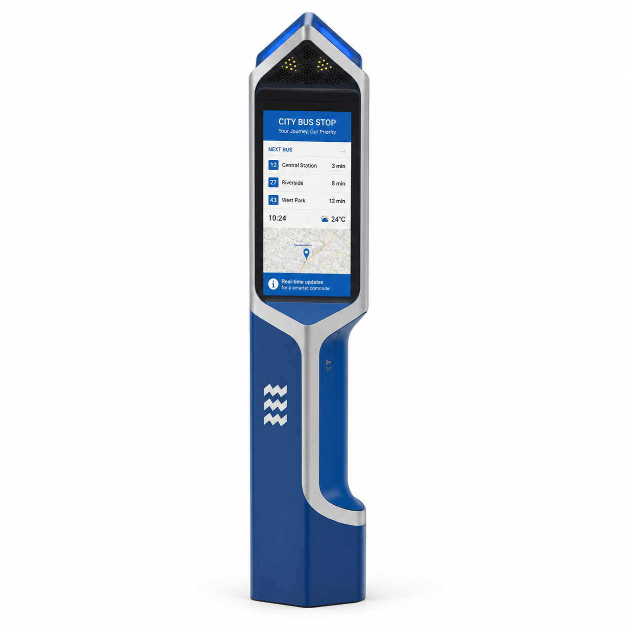 Custom Outdoor Digital Bus Stop Sign with IP65 Waterproof Design Durable for Smart Public Transportation Featured Image