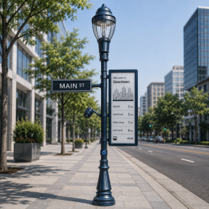 GTFS Support Customized E-Ink Bus Stop Display with Modern Waterproof Design Durable