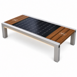 Self Sufficient Solar Smart Bench Energy Saving Waterproof Outdoor Charging Seat for Park & Plaza