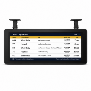 Cost-Effective IP65 Outdoor Hanging LED Electronic Bus Stop Sign with Capacitive Touchscreen SDK Enabled OEM Solution