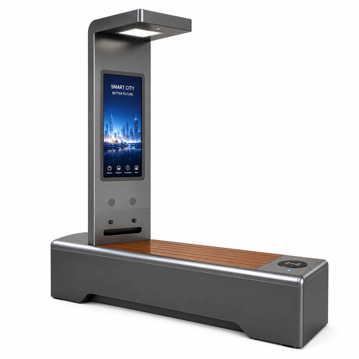 Heavy-Duty Steel Smart Street Bench with Solar-Powered Modular and Customizable Design Function-Focused Titles Featured Image
