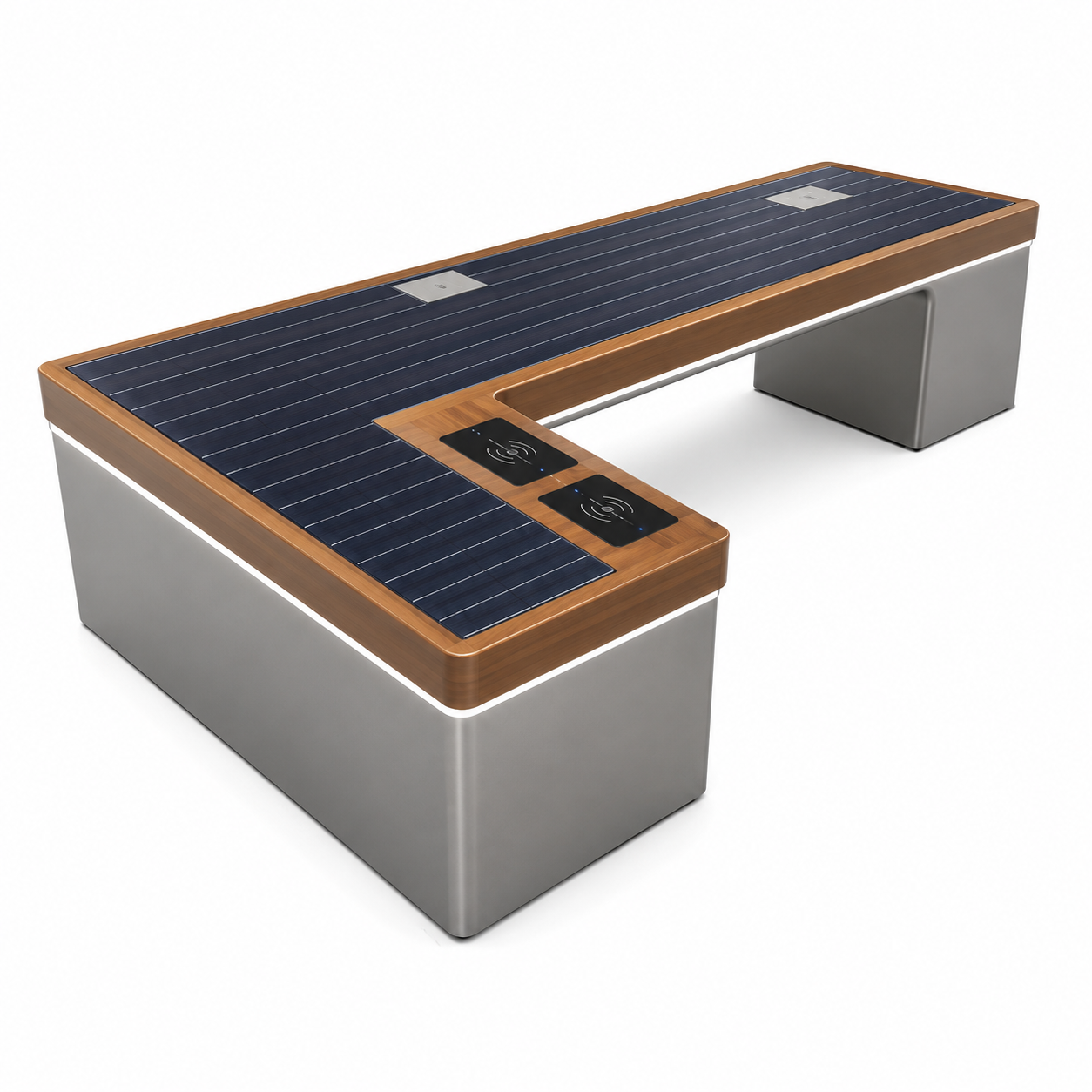 Waterproof Smart Street Bench with Modular & Customizable Solar Panel and Mobile Charging Station Featured Image