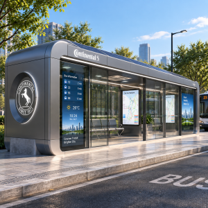 Custom Enclosed Bus Shelter with Air Conditioning Cloud Software Solar Power with LED Light Box for Hot Climate