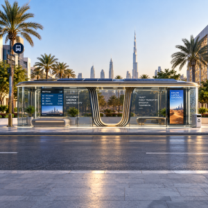 Regional Style Customization Air-Conditioned Enclosed Bus Shelter for Urban Bus Stops and Transit Stations in Hot Weather