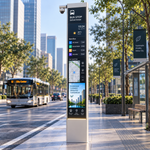 Low Power E-Ink Bus Stop Display Export Certified with GTFS Support for Outdoor Passenger Information