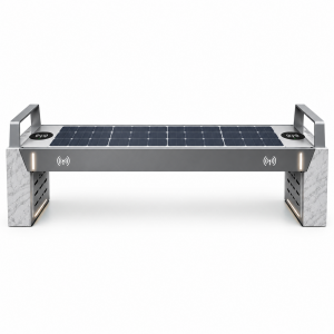 Modular Outdoor Smart Bench with Corrosion-resistant Customization Solar Power USB Charging and Wireless Charging