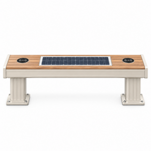Custom Outdoor Smart Bench with Solar Charging and Modular Seating Design Export Certified Corrosion-resistant