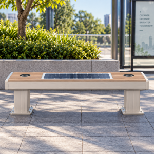 Custom Outdoor Smart Bench with Solar Charging and Modular Seating Design Export Certified Corrosion-resistant