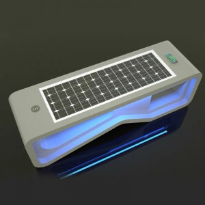 Outdoor solar smart bench with usb charging wireless charging and solar panel for park