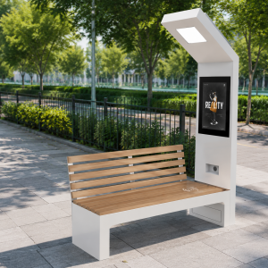 Commercial Waterproof Solar Park Bench with IoT Smart Functions – Durable Outdoor Seating for Patio, Garden & City Development