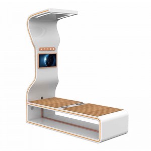 Outdoor Smart Bench with Screen Solar Chair Design Led Lighting Box Advertising Bench