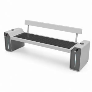 Outdoor Smart Urban Seat Waterproof Park Garden Patio Benches Smart Solar Bench Chair Seats with Wifi for 3 People Chair