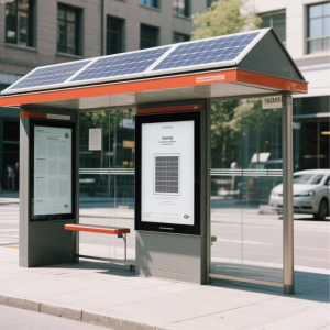 Solar energy bus shelter