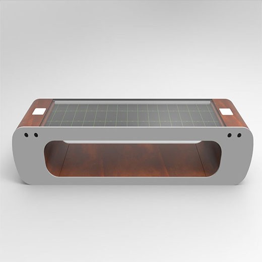 Smart Solar Bench for Outdoor Public Spaces with Wireless & USB Charging Featured Image