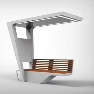 Outdoor Furniture Smart Solar Bench Garden Solar Park Bench With Charging and WIFI
