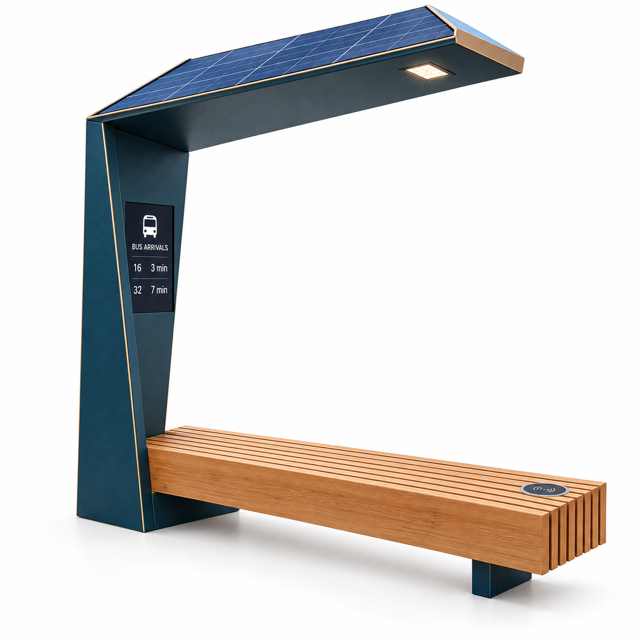 Eco Friendly Solar Powered Smart Bench with Wireless Charging Modular Design for Parks and Urban Public Spaces Manufacturer Featured Image