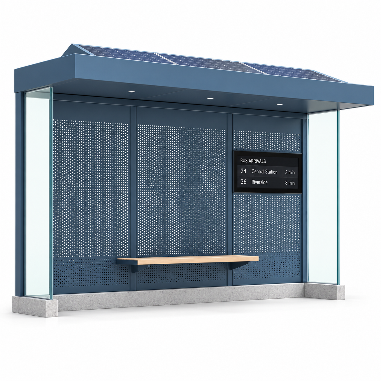 Solar Powered Smart Bus Shelter with LCD Screen USB Charging and CCTV for Modern Public Transit Projects Manufacturer Featured Image