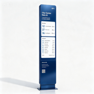 Custom Modern Design Solar Powered Bus Stop Digital Signage Display With Low Power Consumption Ink Screen Energy-Efficient